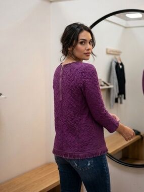 Anthropologie 9H15-SCTL Chevron Top